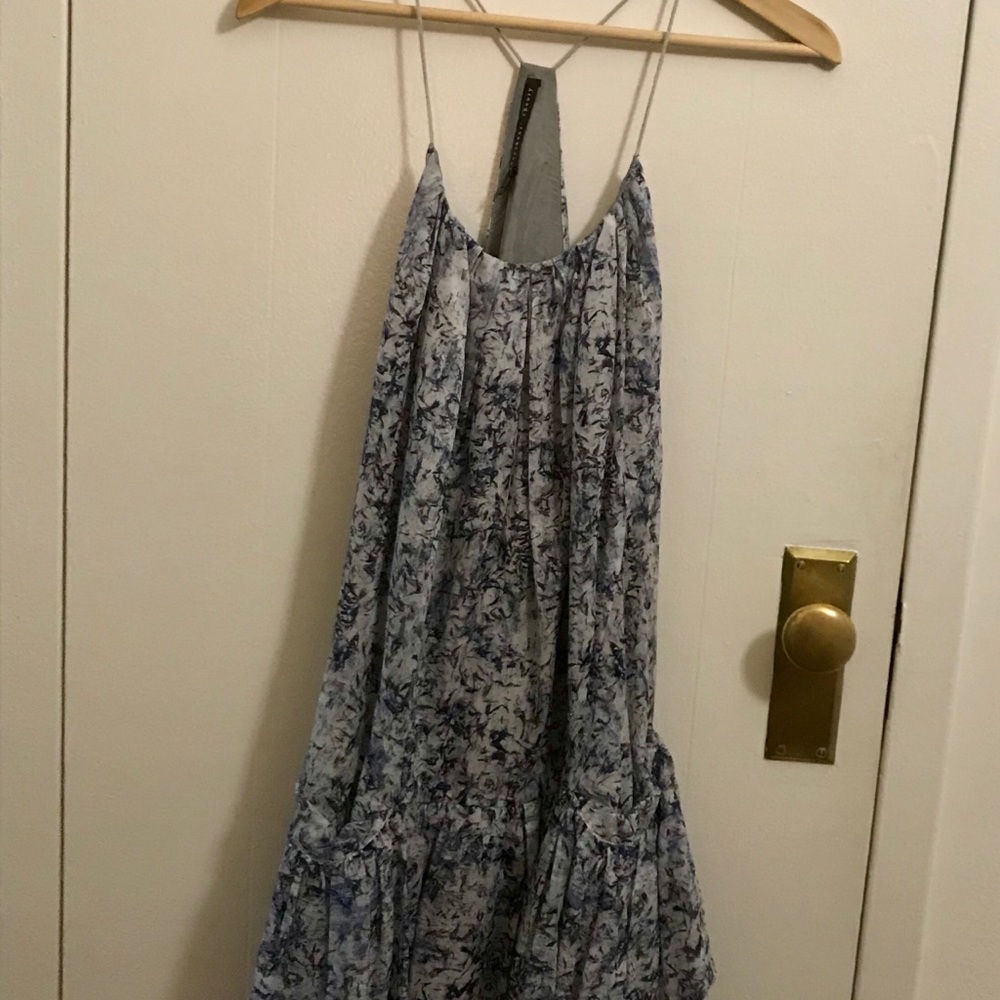 Theory Blue and White summer dress.